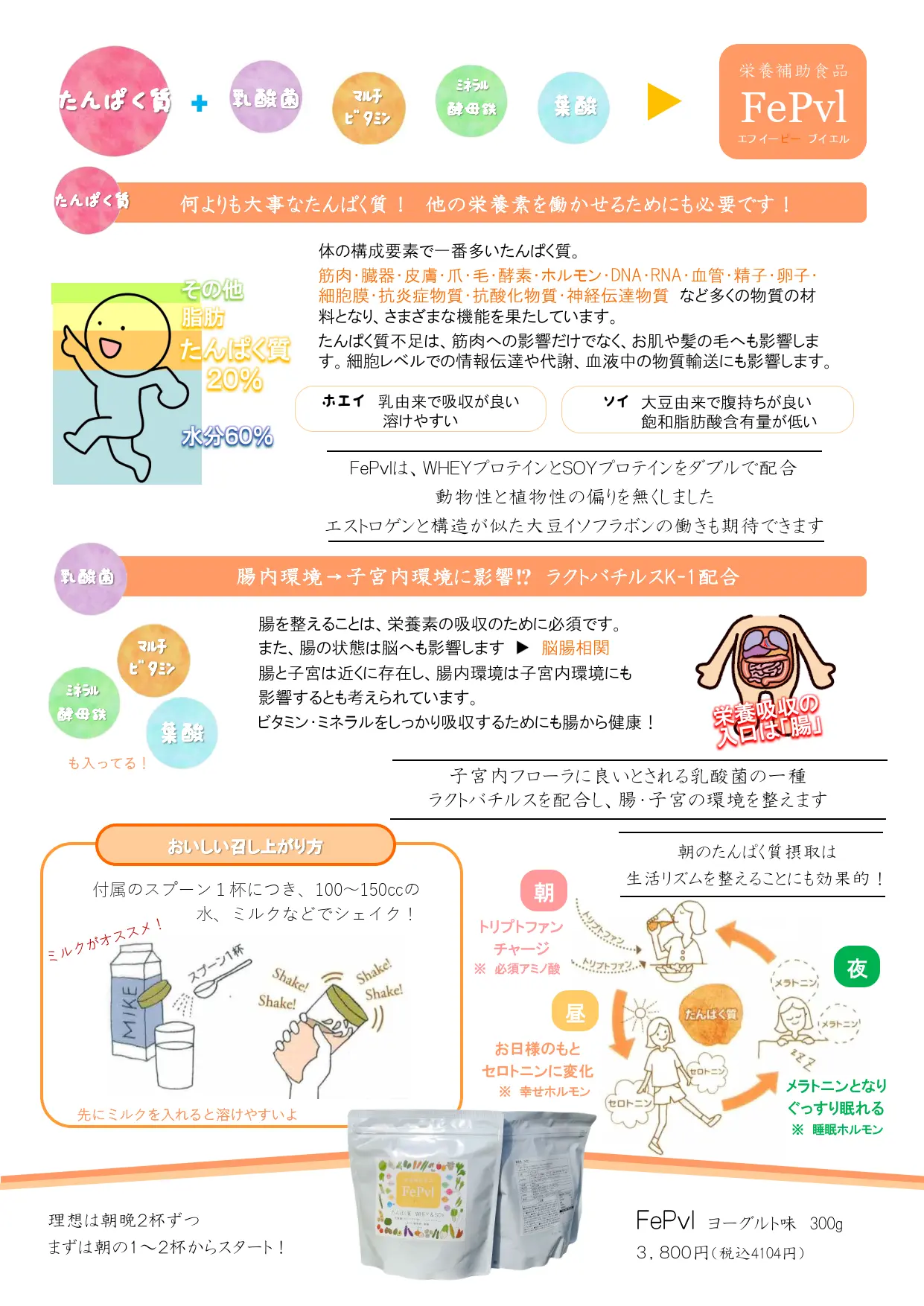 栄養補助食品　FePvl